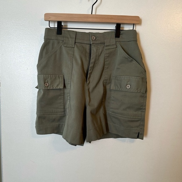 Pants - Vintage Army Green Cargo Shorts